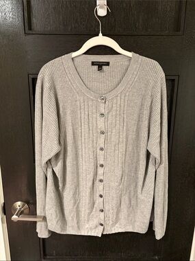 Banana republic lenzing ecovero viscose Ribbed Front-Button Cardigan